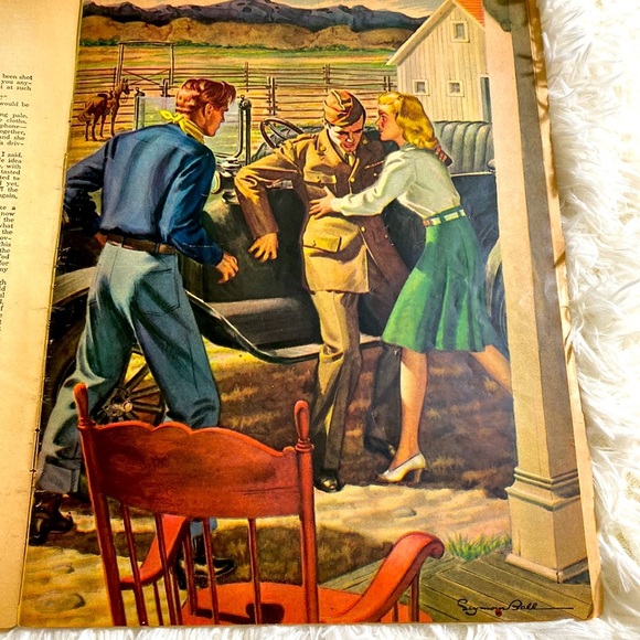 LIBERTY MAGAZINE March 1944 VINTAGE WORLD WAR 2 Advertisements photos GUC - Picture 9 of 13